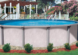 Calgary above ground pools from Spa Tech - the Chateau pool