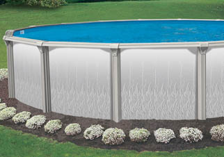 Calgary above ground pools sold and serviced by Spa Tech Services - the Estate II pool